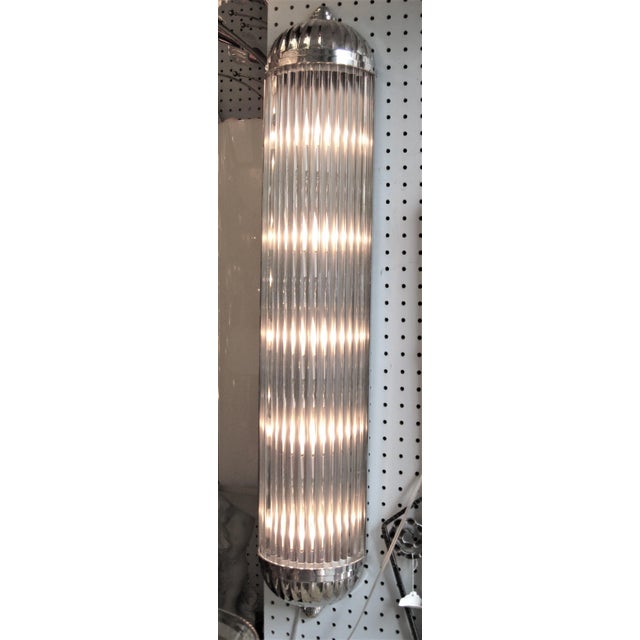 Mid-Century Modern French Modernist Long Tubular Sconces by Petitot - a Pair For Sale - Image 3 of 13