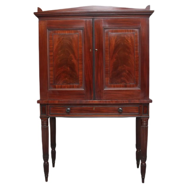 Antique Mahogany Cabinet, 1830s For Sale