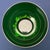 Emerald Green Art Glass Centerpiece Bowl on Ornate Hollywood Regency Pedestal Stand For Sale - Image 11 of 12