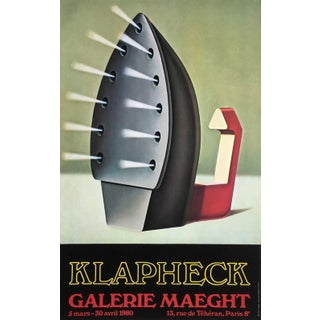 1980 Konrad Klapheck Maeght Gallery Poster For Sale