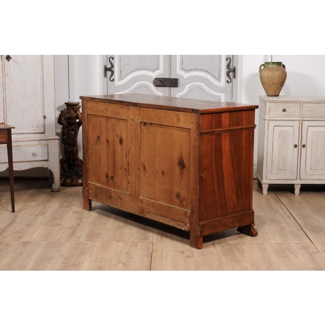 Italian 19th Century Walnut Buffet with Carved Diamond and Floral Motifs For Sale - Image 11 of 12