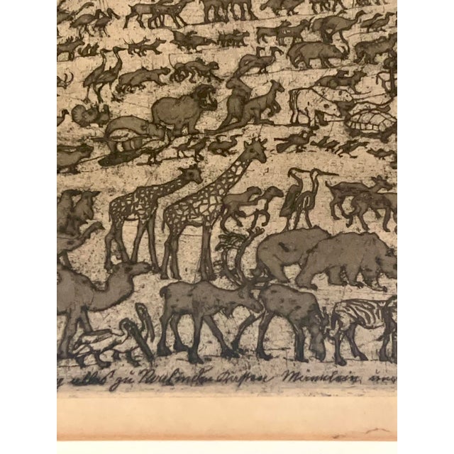 Oskar Laske, Noah's Ark Original Etching and Aquatint, 1912 For Sale - Image 7 of 10