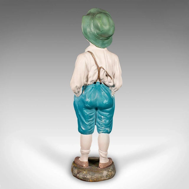 1930's Vintage Whistling Boy Figure For Sale - Image 4 of 10