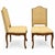 1980s Louis XV Style French Style Side Chairs in Grasscloth W/ Brass Nailheads Att. To Grange - Pair For Sale - Image 5 of 8
