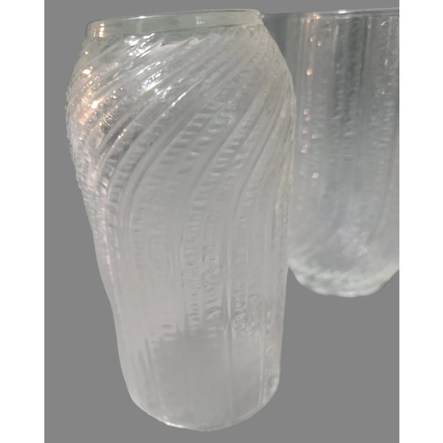 Late 20th Century Vintage French Arcoroc "Seabreeze" Water, Juice, Glasses- Set of 6 For Sale - Image 5 of 6