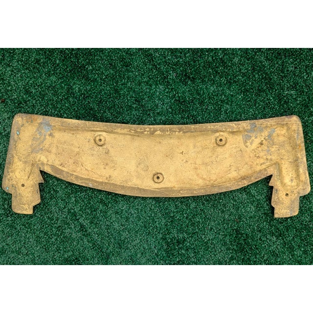 Trompe Loleil Solid Brass Draped Swag Decorative Wall Pediment For Sale - Image 9 of 14