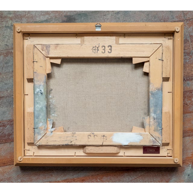 20th Century French Abstract Impressionist Portrait of a Lady Signed Illegibly For Sale - Image 11 of 12