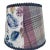 Shabby Chic Fabric Lampshade With Floral & Plaid Patterns- Made in Wales For Sale