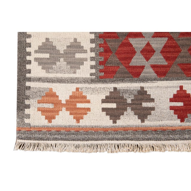 21st Century Modern Kilim Rug 4' 10'' X 6' 10'' For Sale - Image 9 of 12