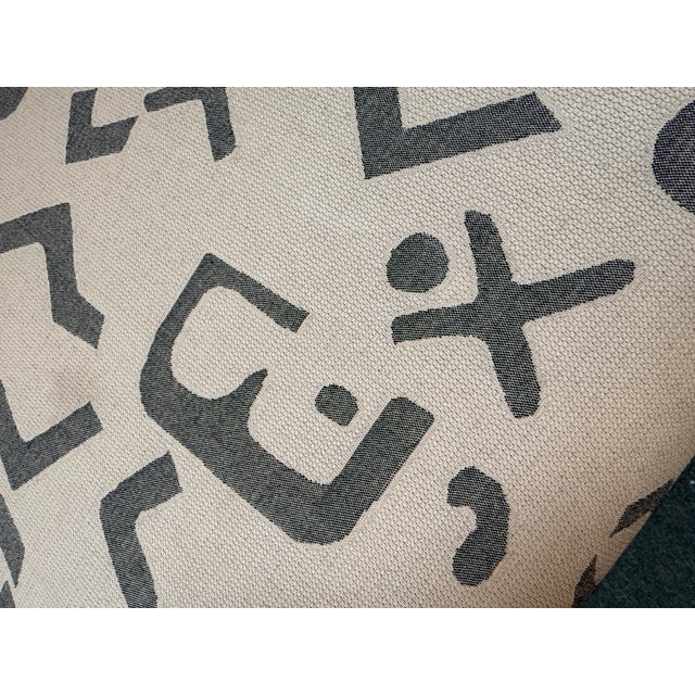 Hieorglycphic Upholstered Accent Chair For Sale - Image 10 of 12
