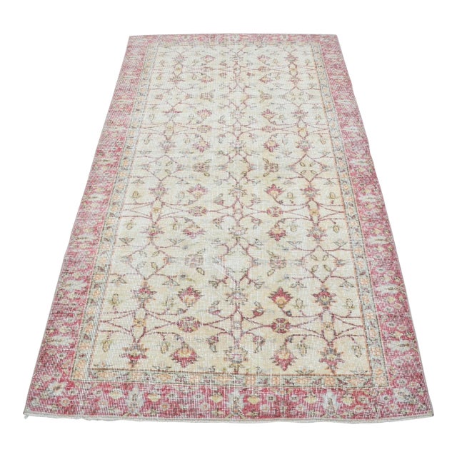 1950s Oushak Home Living Wool Carpet For Sale