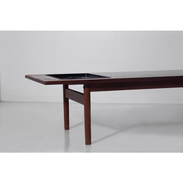 Black Coffee Table by Grete Jalk for Poul Jeppesen, 1960 For Sale - Image 8 of 9