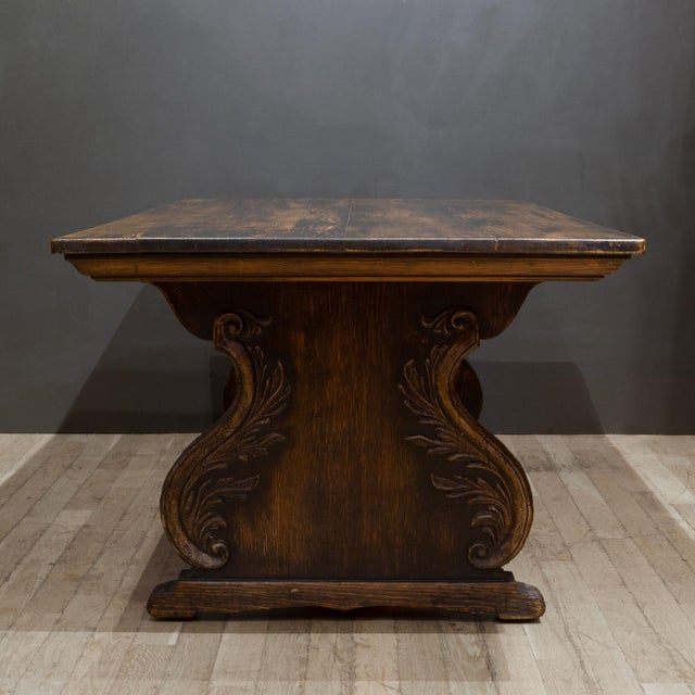 19th C. Trestle Dining Table c.1880-1900 For Sale - Image 10 of 11