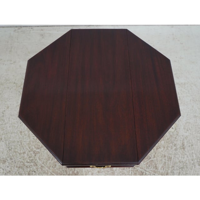 Henkel Harris Mahogany Octagonal Occasional Table For Sale In Philadelphia - Image 6 of 18