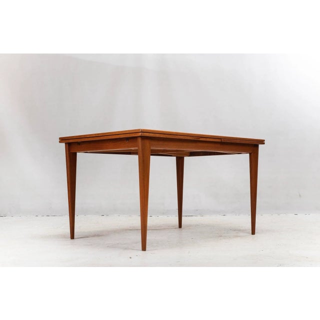 Mid-Century Modern Danish Extendable Teak No. 254 Dining Table by Niels Otto Møller for J.L. Møllers, 1960s For Sale - Image 3 of 18