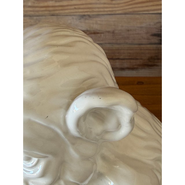 Charming and full of personality, this vintage Italian ceramic monkey planter features a beautifully sculpted seated...