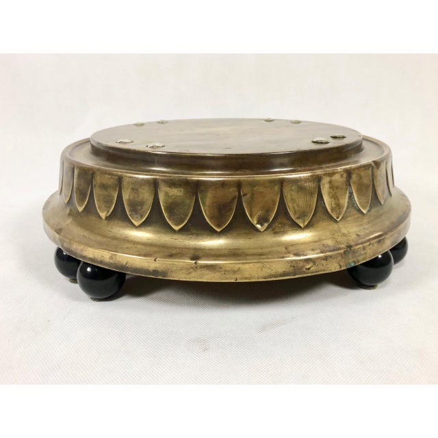 Art Nouveau Brass Floor Plant Stand, 1910s For Sale - Image 3 of 12