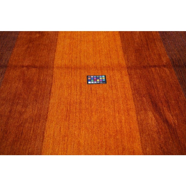 Brown Vintage Gabbeh Rug 6'9'' x 9'9'' For Sale - Image 8 of 10