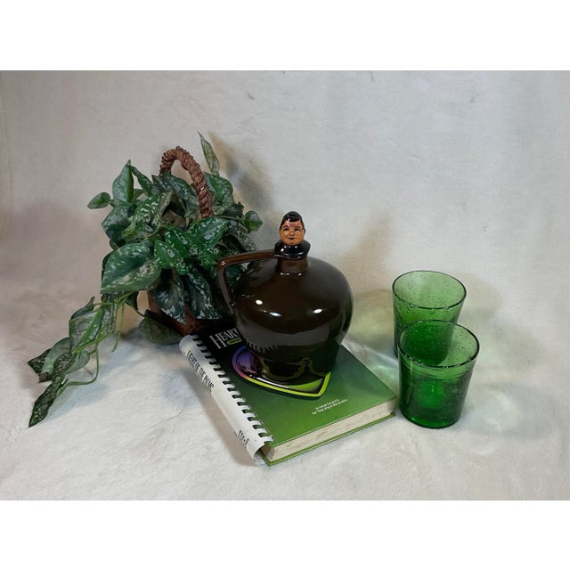 Vintage Ceramic Friar Musical Liquor Jug Decanter Old Wind Music Box Prohibition Era 1920-1933 For Sale - Image 12 of 13