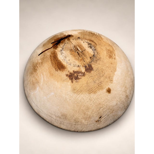 American Early to Mid-20th Century American Turned Hardwood Mixing Bowl For Sale - Image 3 of 11