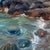 Presque Isle (Day 83) June 7, 2022 by Primary Hughes | Oil on masonite Seascape with rocky shore For Sale - Image 4 of 5