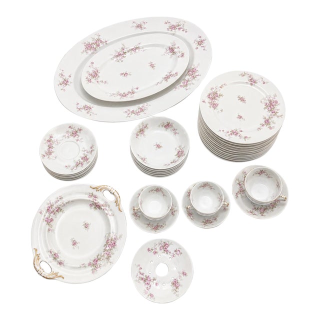 Antique Limoges Dinner Set - Set of 23 For Sale