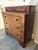 Wood Antique Victorian Late 19th Century Stepback Dresser / Chest of Drawers on Caster For Sale - Image 7 of 11