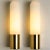 Opaque Glass and Brass Wall Light by Limburg, Germany, 1970s For Sale - Image 4 of 13
