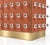 Not Yet Made - Made To Order Terracotta Murano Glass 90-Sphere Cabinet with Low Brass Plinth from Justfurnituress SRL For Sale - Image 5 of 9