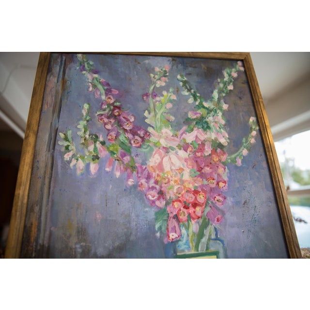 Old New House Grace B. Keogh Painting "Foxgloves" For Sale - Image 4 of 10