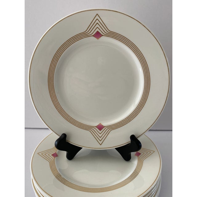 A striking set of seven Villeroy & Boch Origo salad plates, made in West Germany by Heinrich during the pattern’s...