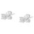 10KT White Gold Diamond Composite Stud Earring (1/4 cttw, H-I Color, I1-I2 Clarity) For Sale - Image 4 of 7