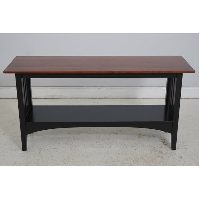 Age: Approx: 30 Years Old Details: Impressions Collection High Quality Construction Arts & Crafts Style Black Base Cherry...