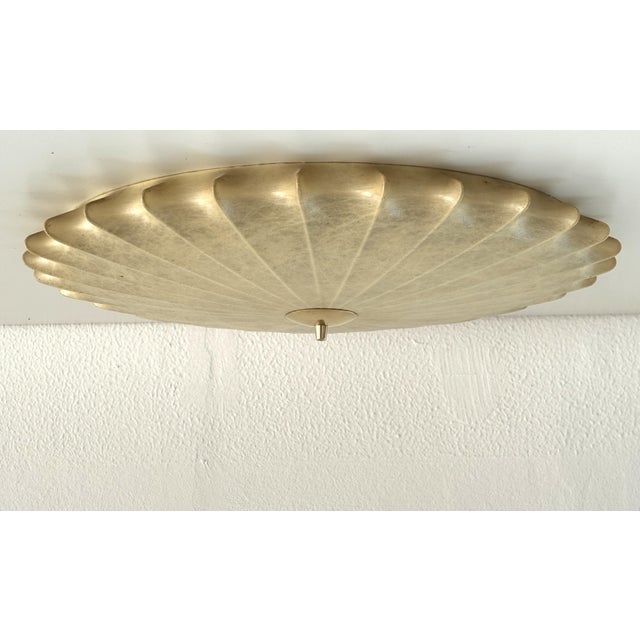 1960s Large Mid-Century Modern Goldkant Cocoon Flush Mount from Goldkant Leuchten, 1960 For Sale - Image 5 of 18