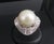 Late 20th Century Late 20th Century Rare 18mm South Seas Pearl & 3.63ct Diamond Platinum Ring, 32gr Size 5.75 For Sale - Image 5 of 18