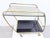 Mid-Century Modern Streamline Bar Trolley in Brass and Glass, 1950s For Sale - Image 3 of 18