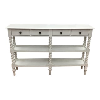 1980s Coastal Chinoiserie Console Table For Sale