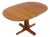 Vintage Danish Oval Extendable Dining Table in Teak, 1960s For Sale