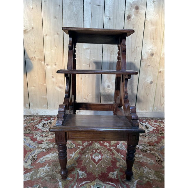 Vintage English Style Library Step Stool, 1990s For Sale - Image 6 of 6