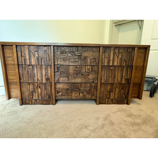 Mid-Century Modern Mid 20th Century Brutalist Dresser by Lane Furniture For Sale - Image 3 of 6