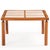 A handsome Italian dining table crafted in richly figured olive wood, featuring a square top inset with six travertine...