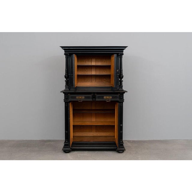 Gründerzeit Sideboard in Black, 1800s For Sale - Image 3 of 18