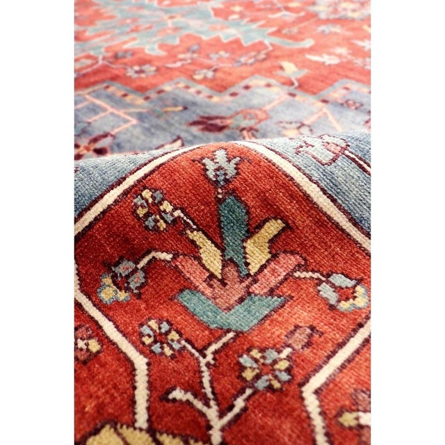 Pasargad Home Serapi Rust Wool Area Rug- 4'10'' X 8' 0'' For Sale - Image 4 of 6