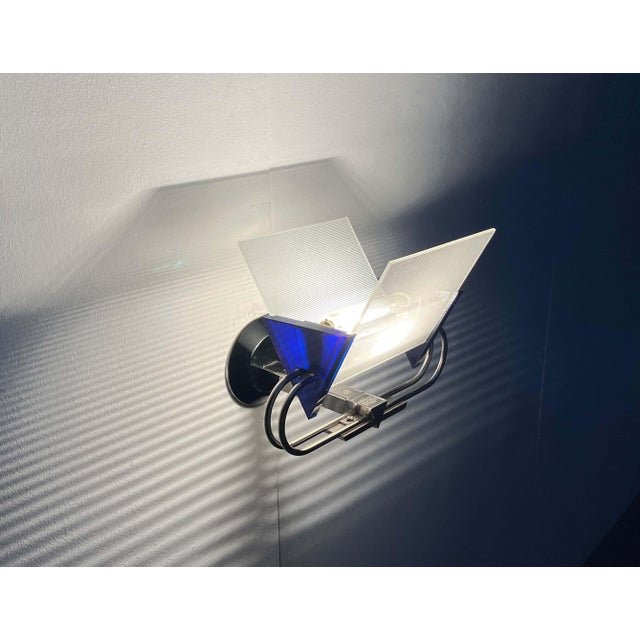 Postmodern Italian Model Murana Sconces by Perry A. King and S. Miranda for Arteluce, 1980s, Set of 2 For Sale - Image 18 of 18