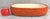 - Original Traditional Japanese Orange Ceramic Bonsai Planter - 16" Oval - Vibrant Orange-Red Painted Exterior with...