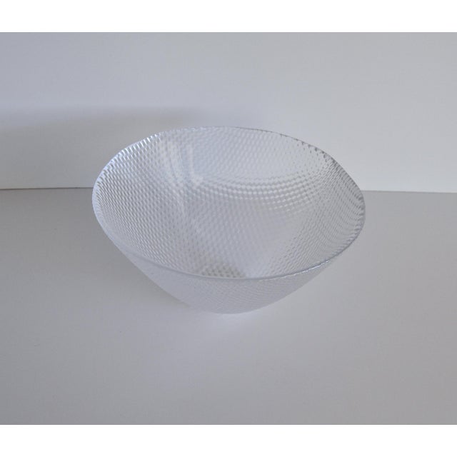 Holmegaard Glass Bowl by Trigona for Holmegaard, Denmark, 1980s For Sale - Image 4 of 9
