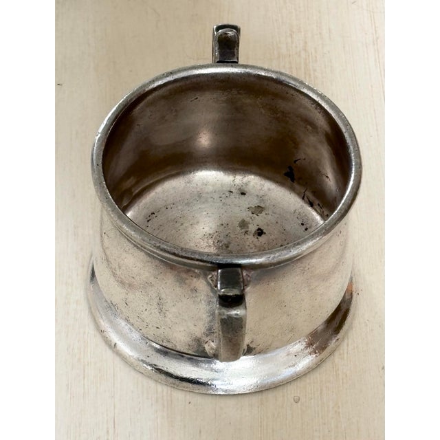 Reed & Barton Antique Silver Sugar Bowl - Grace Line & Hotel Manhattan For Sale - Image 4 of 7