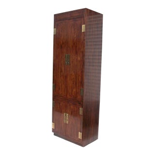 Campaign Style Henredon Scene One Armoire For Sale