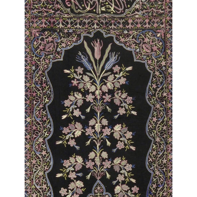 An antique Turkish flat-stitched Textile tapestry from the second quarter of the 20th century.