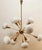 Sputnik 12-Light Chandelier in Brass and Glass For Sale - Image 9 of 18